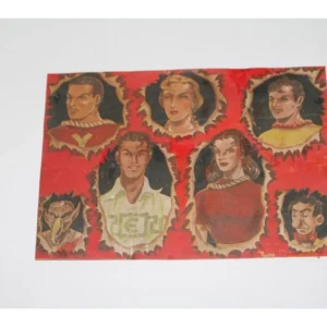 Αφίσα με τους ήρωες του Περιοδικού Υπεράνθρωπος