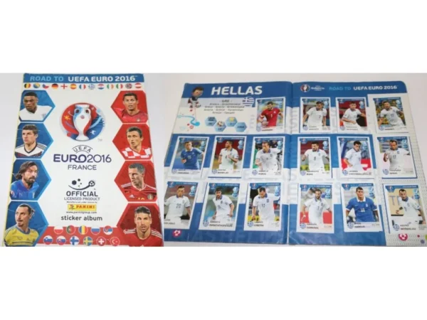 Άλμπουμ Euro 2016 με 368 χαρτάκια (λείπουν 16)