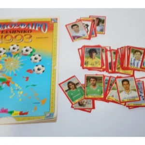 Άλμπουμ Ποδόσφαιρο 1993 έχει 231 Χαρτάκια τα περισσότερα ακόλλητα με πλάτη
