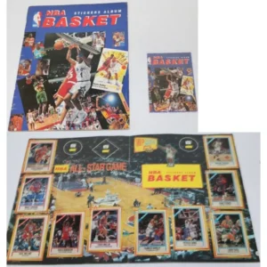 Άλμπουμ NBA Basket – Έκδοση Γιαννάκη, Συμπληρωμένο (λείπουν 6 χαρτάκια που δεν κυκλοφόρησαν) + 1 άδειο φακελάκι